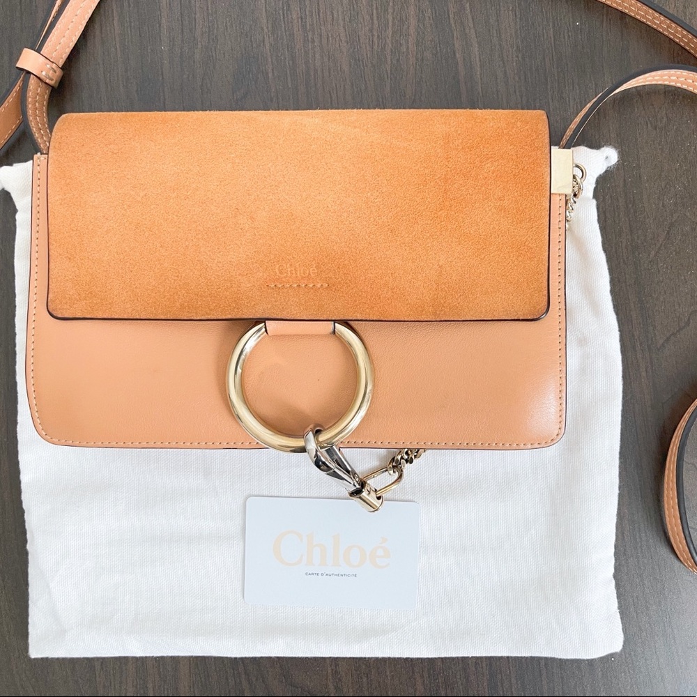 Authentic Chloe Small Faye in Blushy Pink